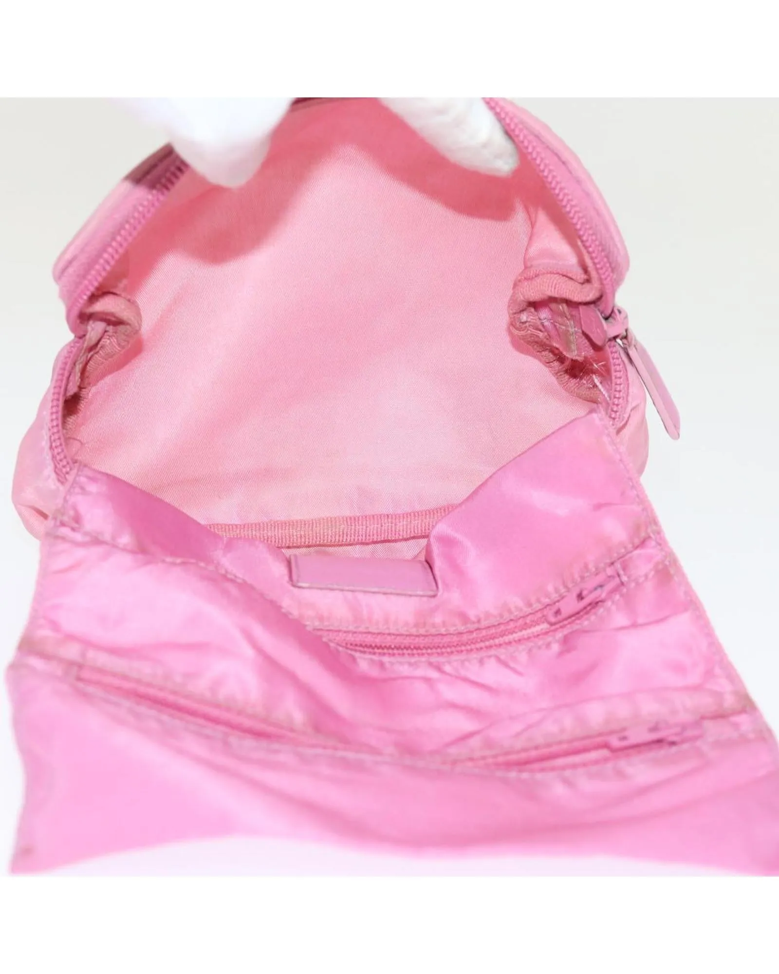 Nylon Pink Pouch with Accessories