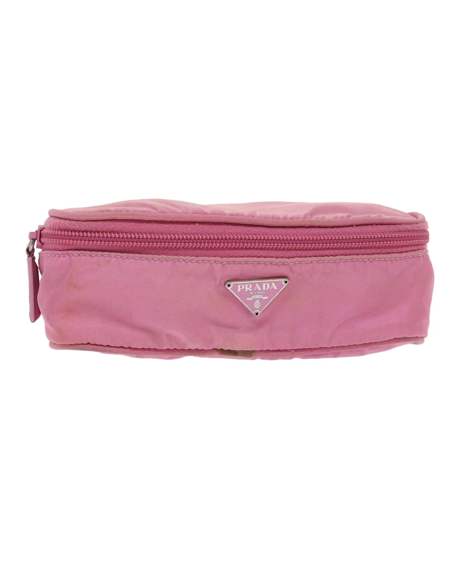 Nylon Pink Pouch with Accessories