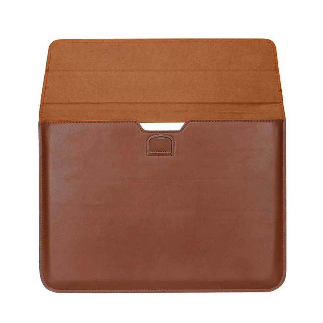 Personalized Leather Laptop Sleeve With Stand - Add Your Initial