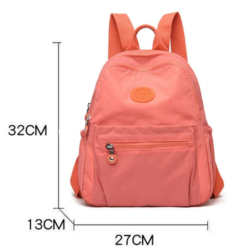 Purpdrank - New Multifunction Women Handbag and Back Bags Waterproof Nylon Fashion Female messenger bag Laptop Back pack Girls School Bags