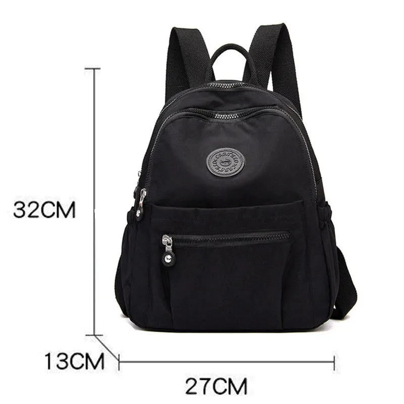 Purpdrank - New Multifunction Women Handbag and Back Bags Waterproof Nylon Fashion Female messenger bag Laptop Back pack Girls School Bags