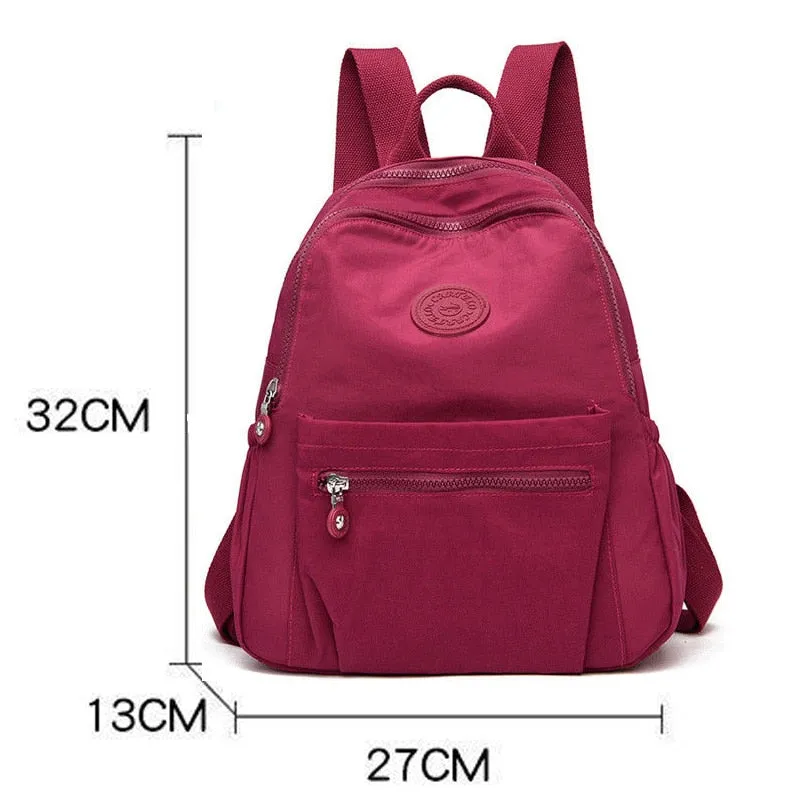 Purpdrank - New Multifunction Women Handbag and Back Bags Waterproof Nylon Fashion Female messenger bag Laptop Back pack Girls School Bags