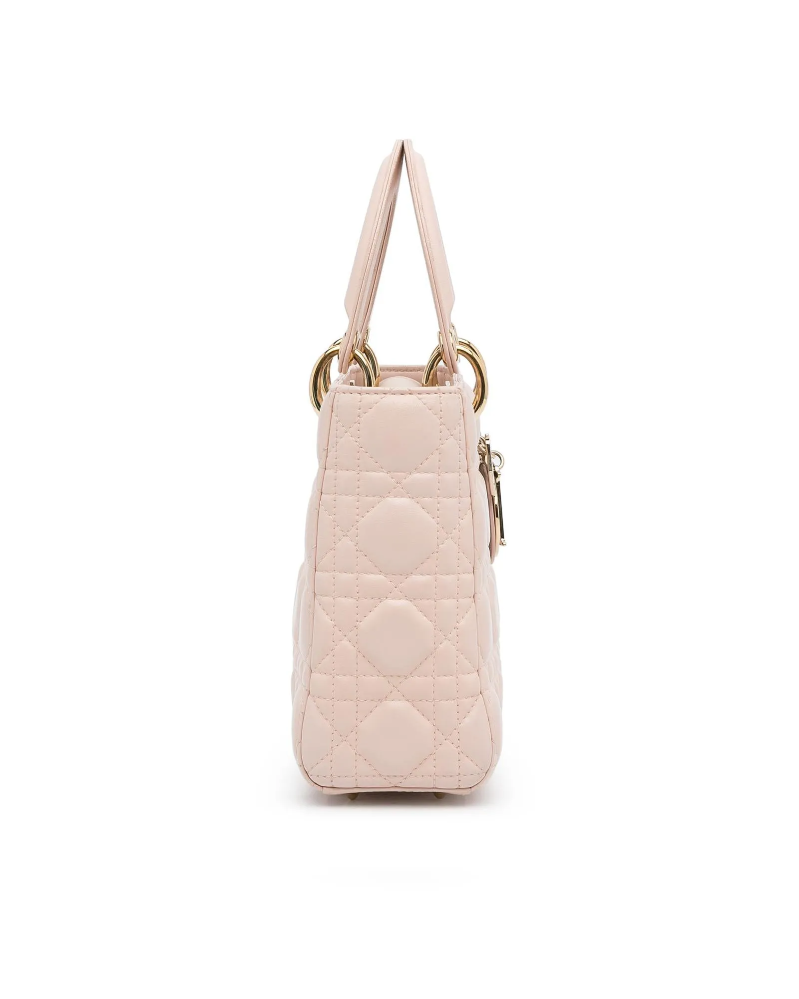 Quilted Lambskin Small Cannage Lady Dior Handbag