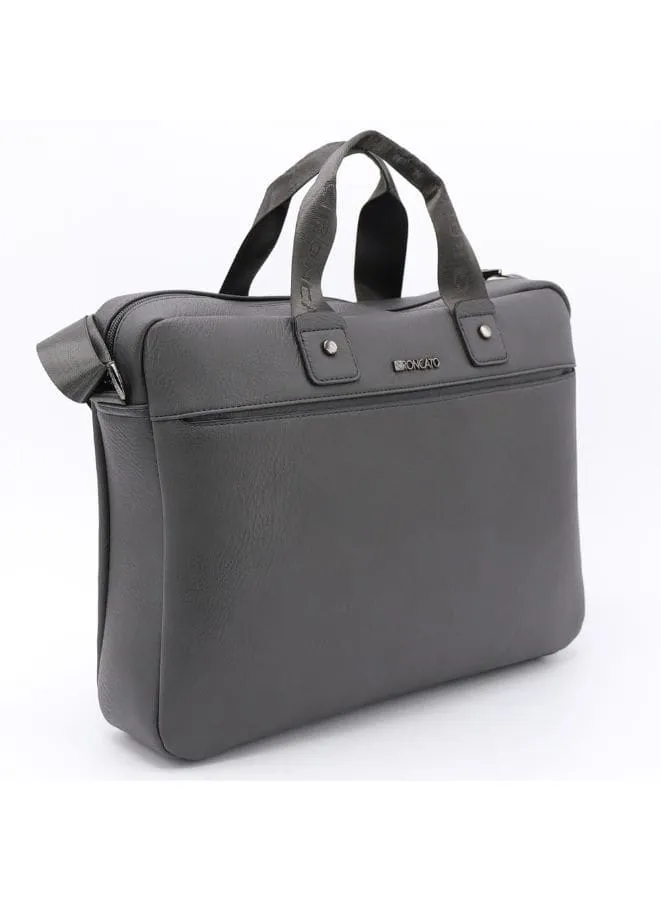 R Roncato Sophisticated and Timeless: Pure Leather Laptop Bag for Men and Women