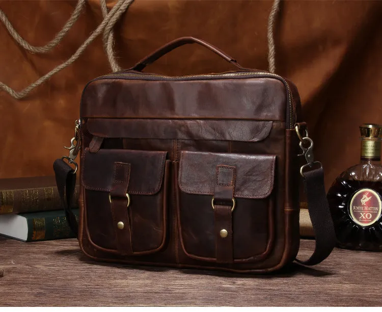 Retro Leather Business Laptop Bags JB207