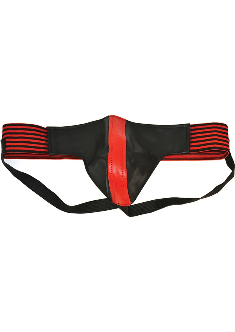 Rouge Jock Stripe Waist Band Blk/red Sm