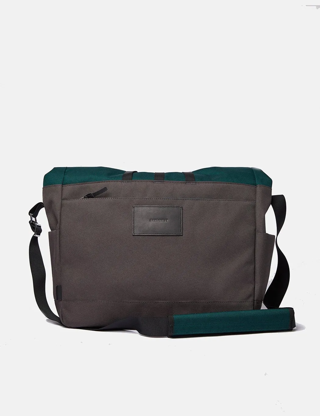 Sandqvist Tor Messenger Bag - Deep Green/Dark Grey