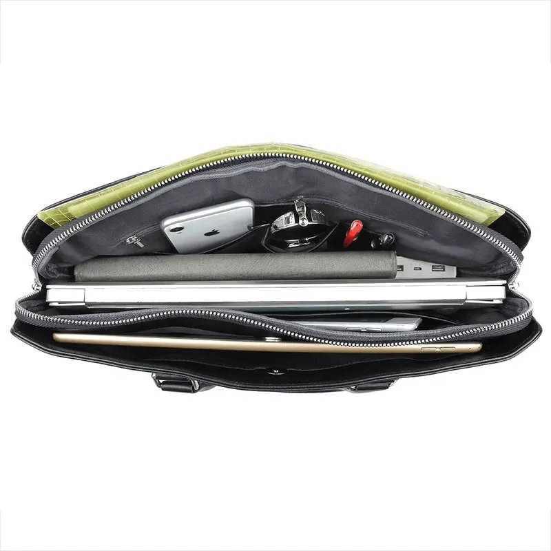 Slim Leather Laptop Bag for Professionals