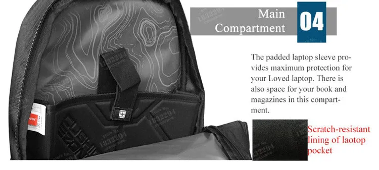 Swiss Design Medium Anti-Theft Travel Backpack