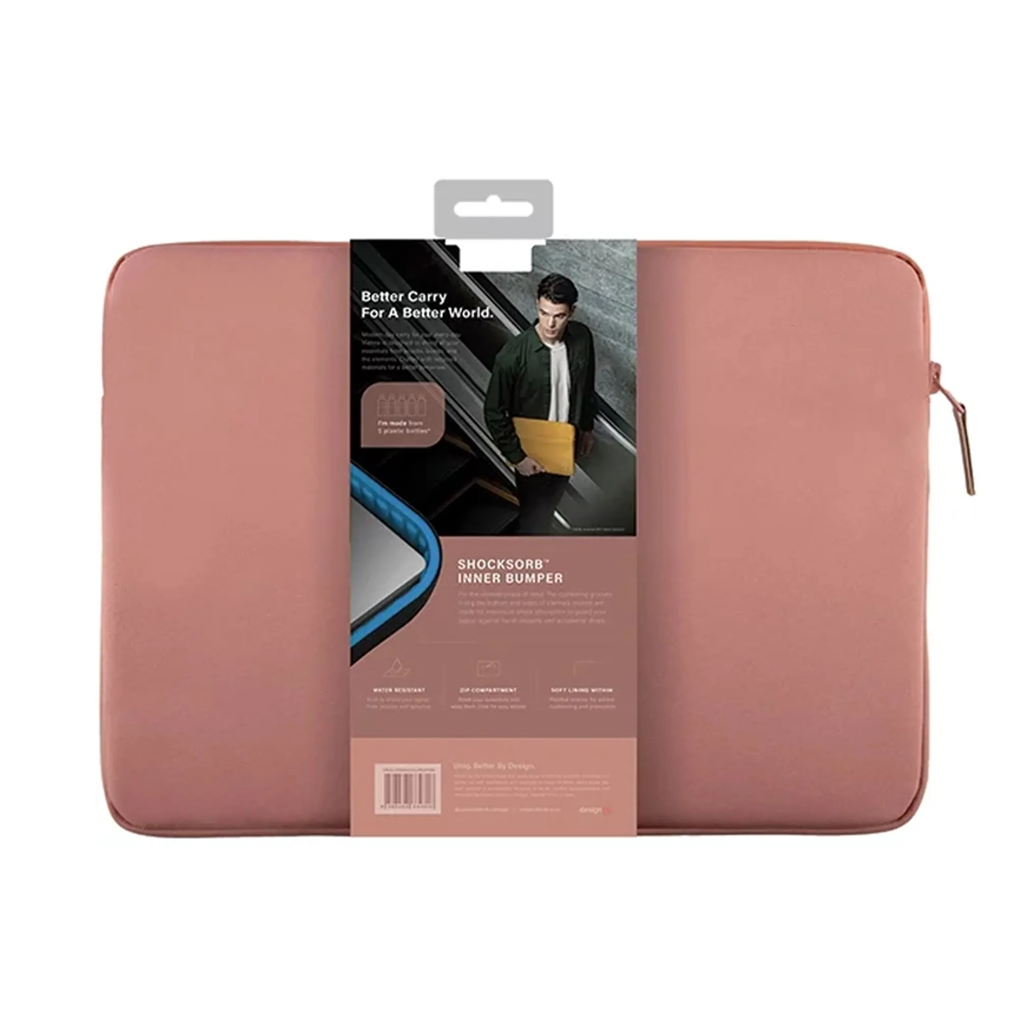 UNIQ Vienna Protective Nylon Laptop and MacBook Sleeve ( Up to 14” ) - Water Resistant Exterior