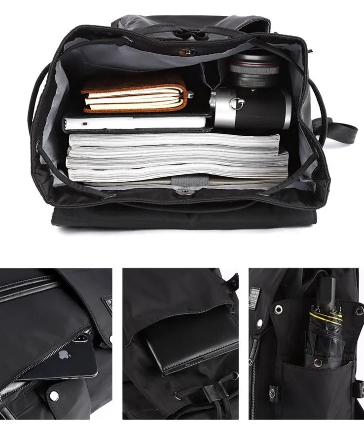 Vintage Travel Laptop Backpack With USB Charging Port