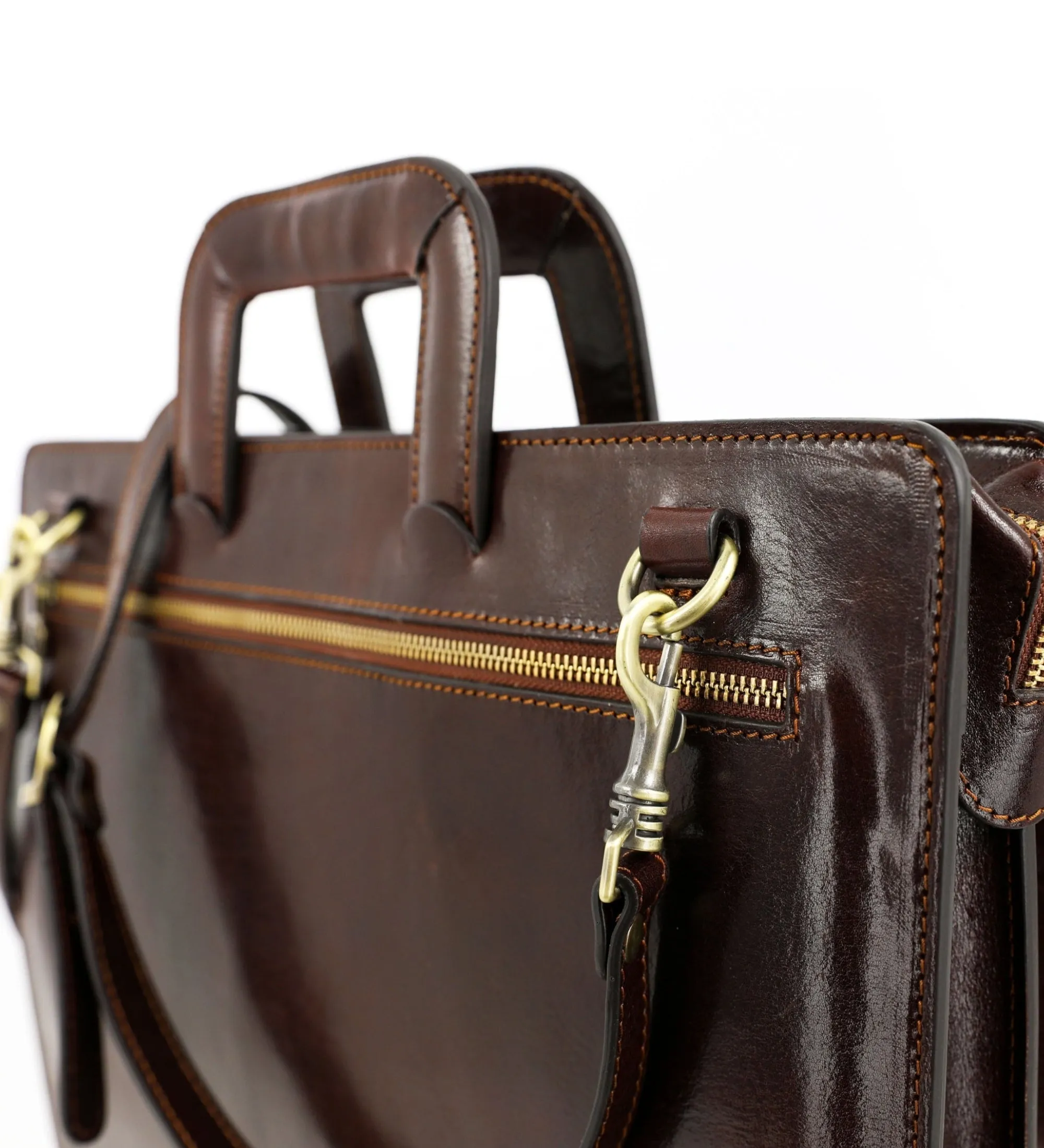 Womens Leather Briefcase - The Tempest