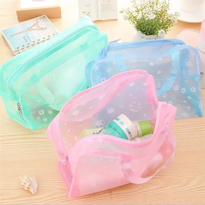 Women's Transparent Waterproof Cosmetic and Toiletry Bags