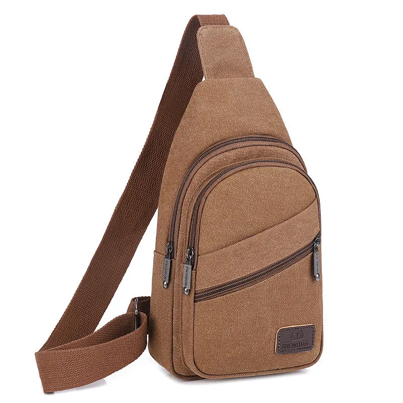 XIANGTUIBAO Casual Men's Bag  New Canvas Chest Bag Fashionable Shoulder Messenger Bag Men's Outdoor Sports Fashion Men's Bags