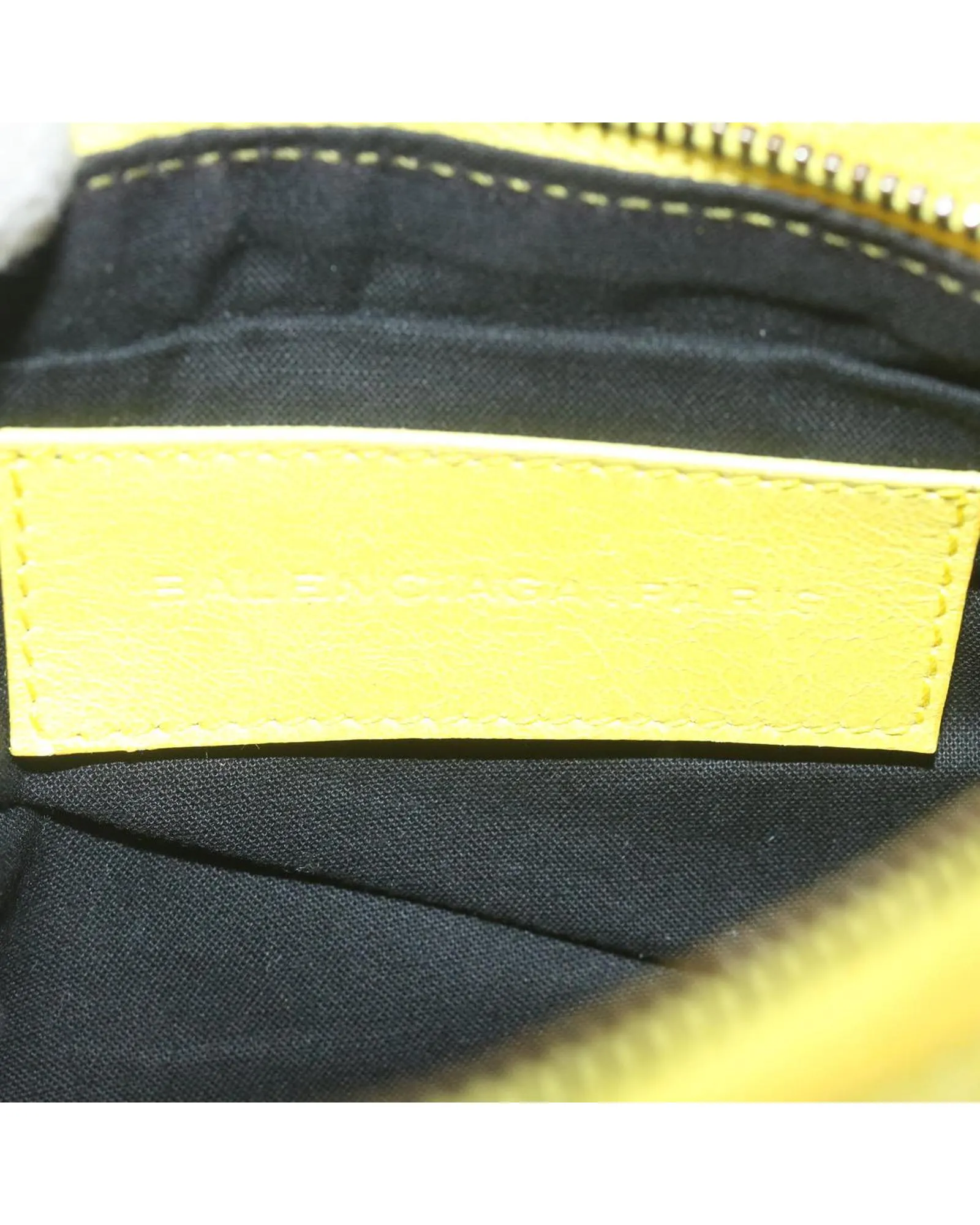 Yellow Leather Pouch with Accessory and Serial No.