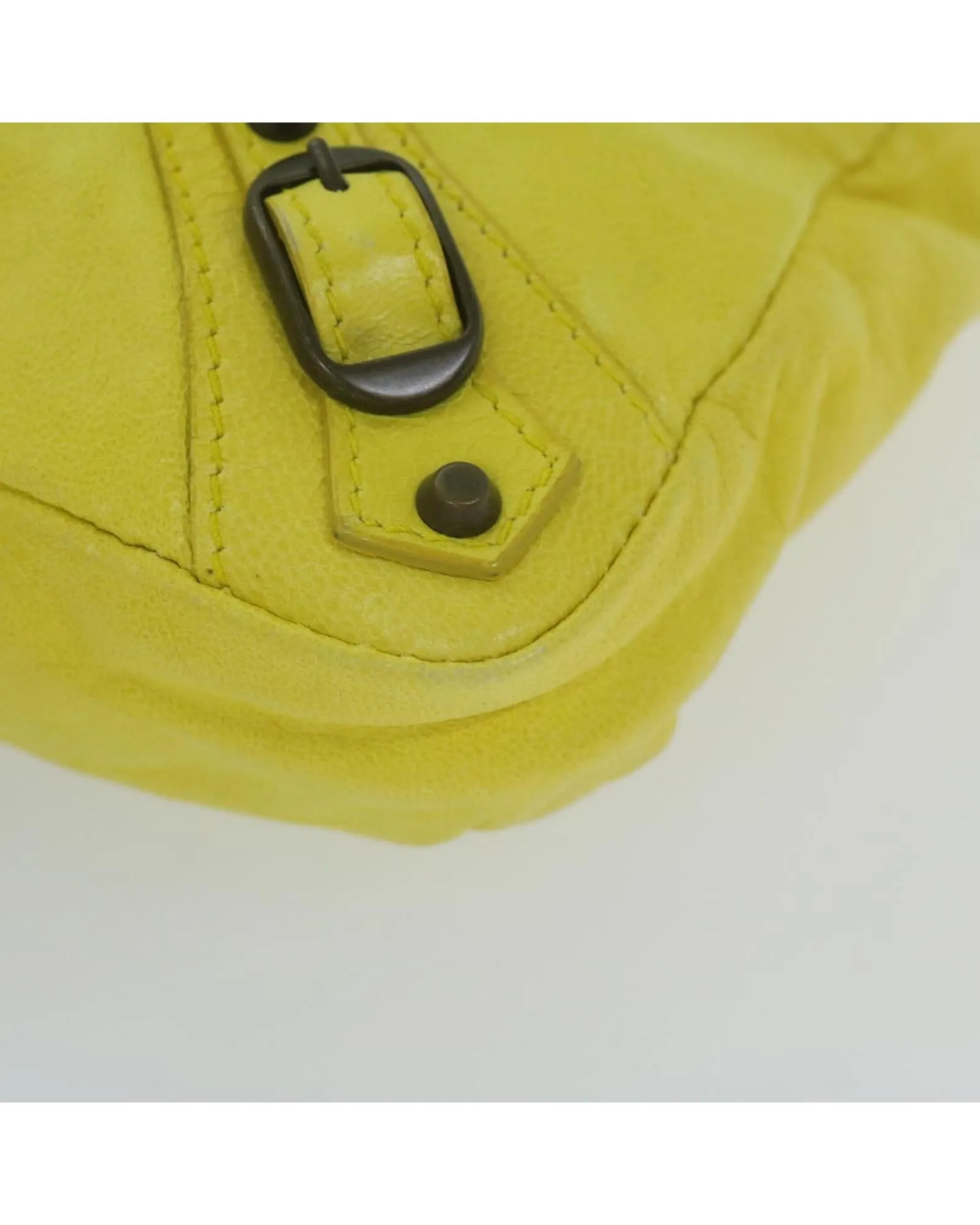 Yellow Leather Pouch with Accessory and Serial No.