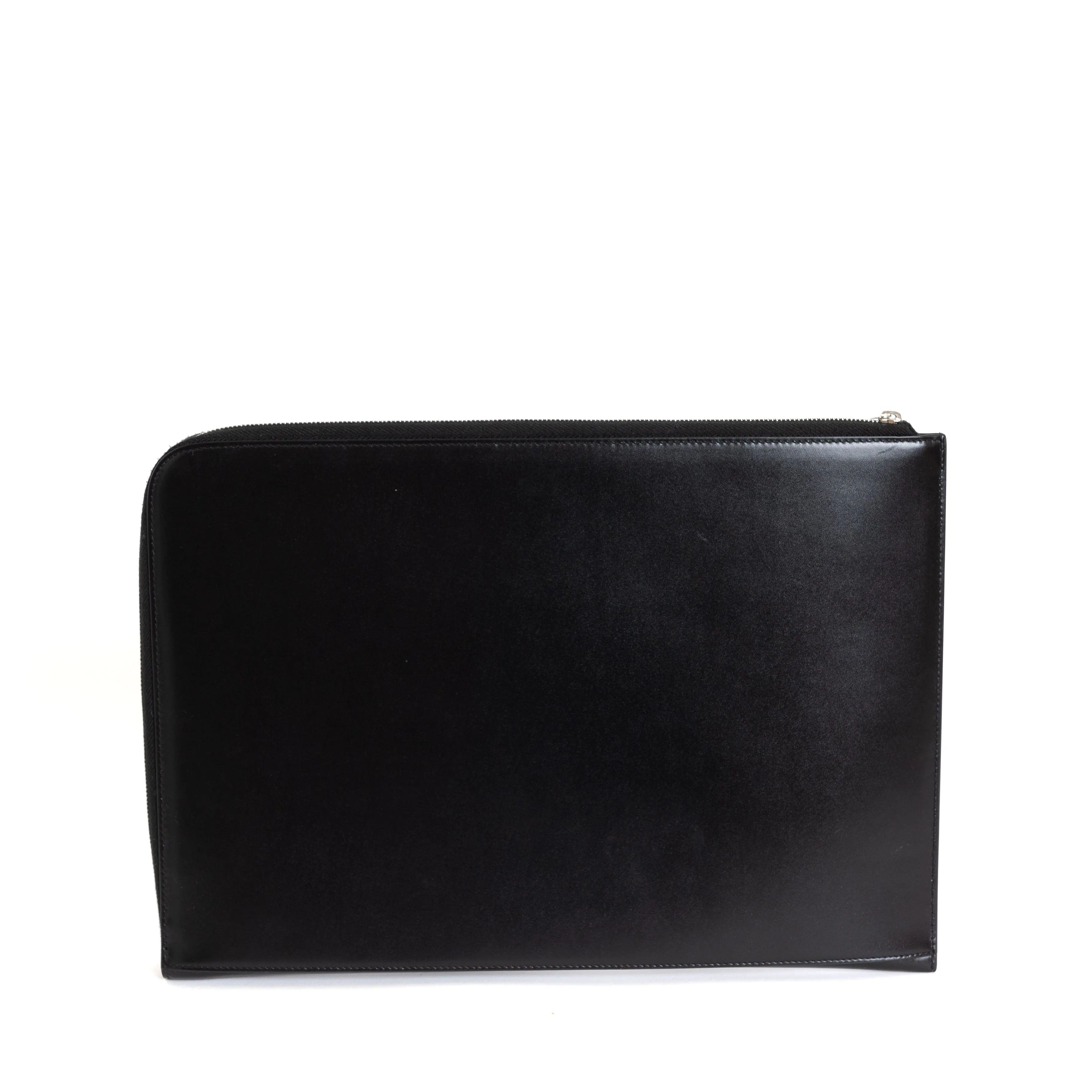 Zipped Leather Tablet Case, Black